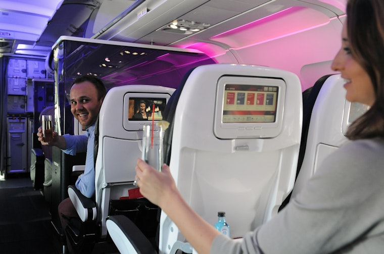 Virgin America in-flight experience