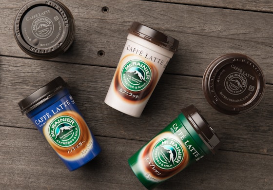 Mt. Rainier coffee identity packaging