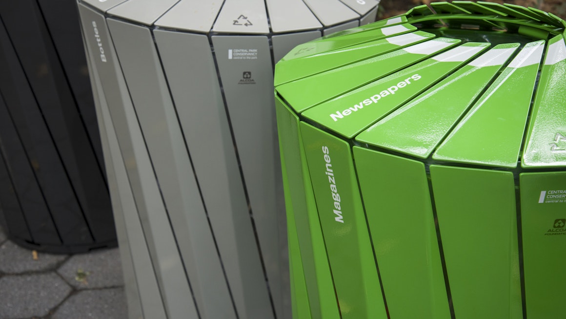 Landor's Central Park Conservancy Trash And Recycling Receptacles