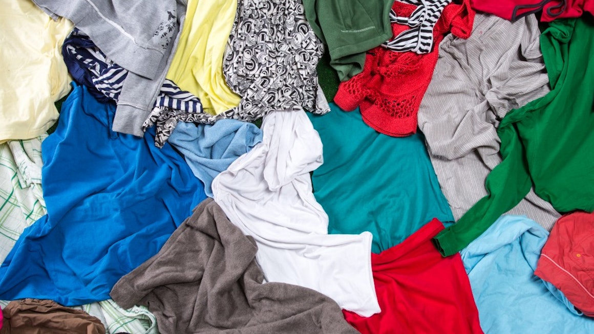 M&S Shwopping Clothing Pile