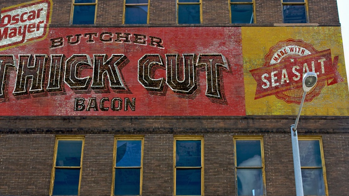 Oscar Mayer Butcher Thick Cut Bacon Advertising Wall