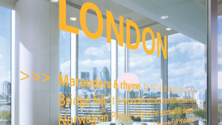 Landor London Glass Wall; Inside the Studio
