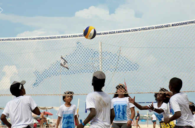 Good Net project—turning ghost nets into volleyball nets